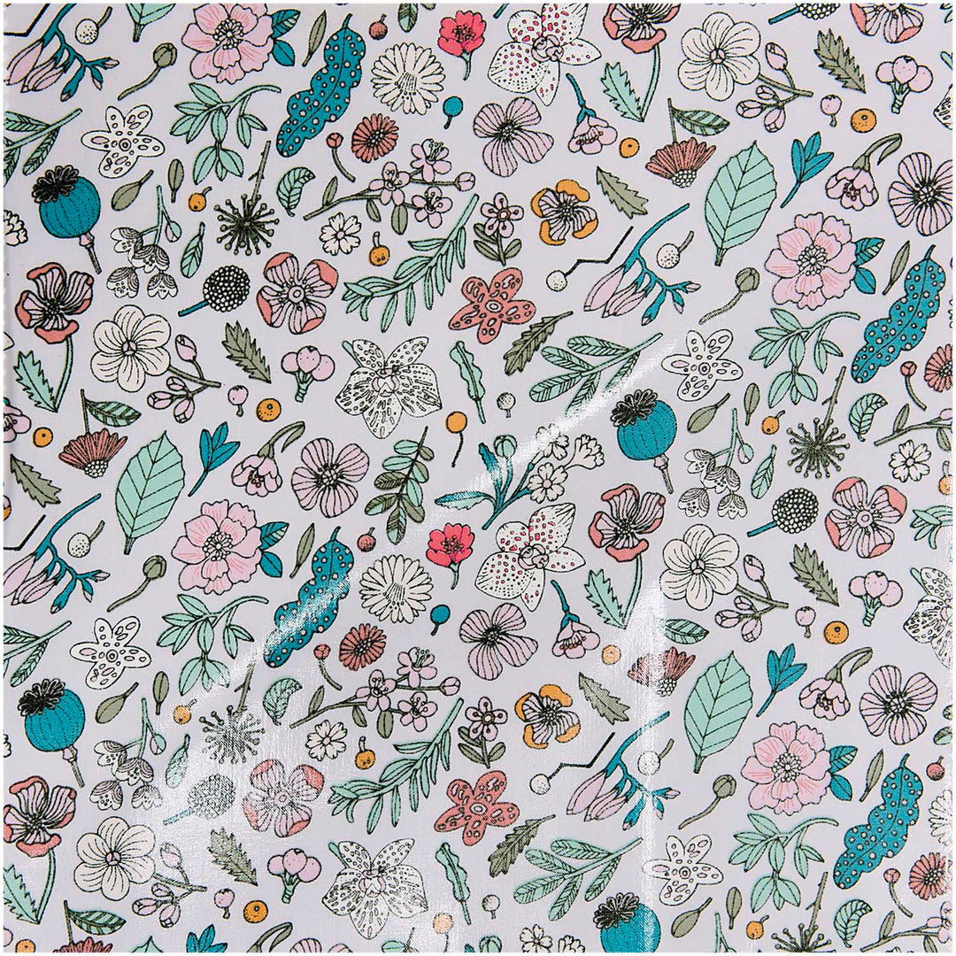 Blumen - beschichtete Baumwolle - 25 x 138 cm