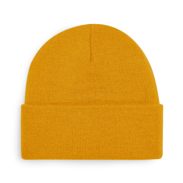 Strickbeanie Senf