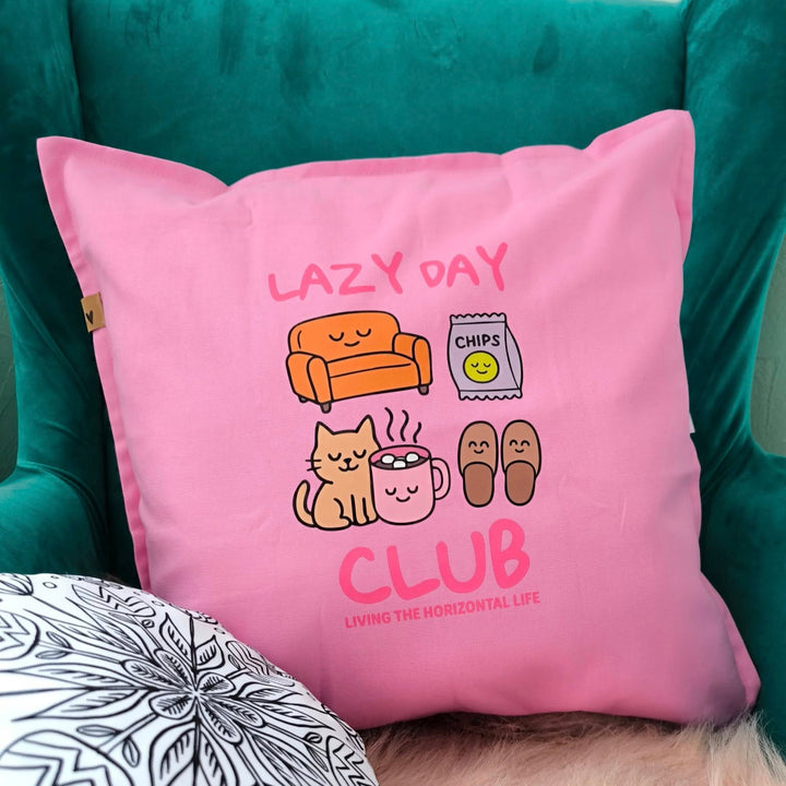 XL Bügelbild "Lazy Day Club"