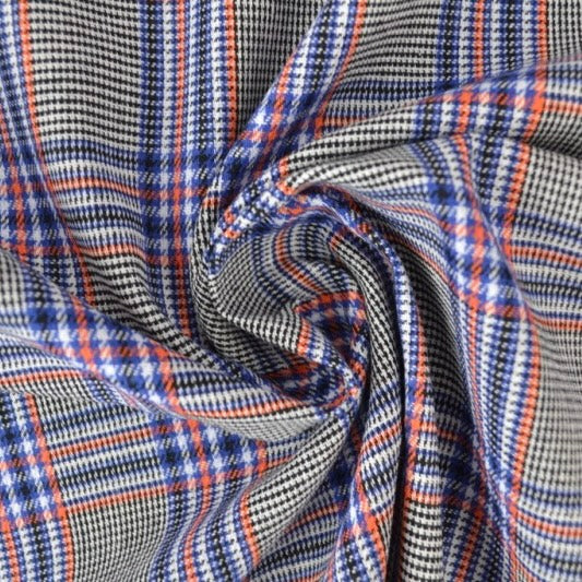 RESTSTÜCK 1,6m Tartan Blau Meterware