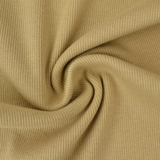 0,5 m Rippbündchen Beige