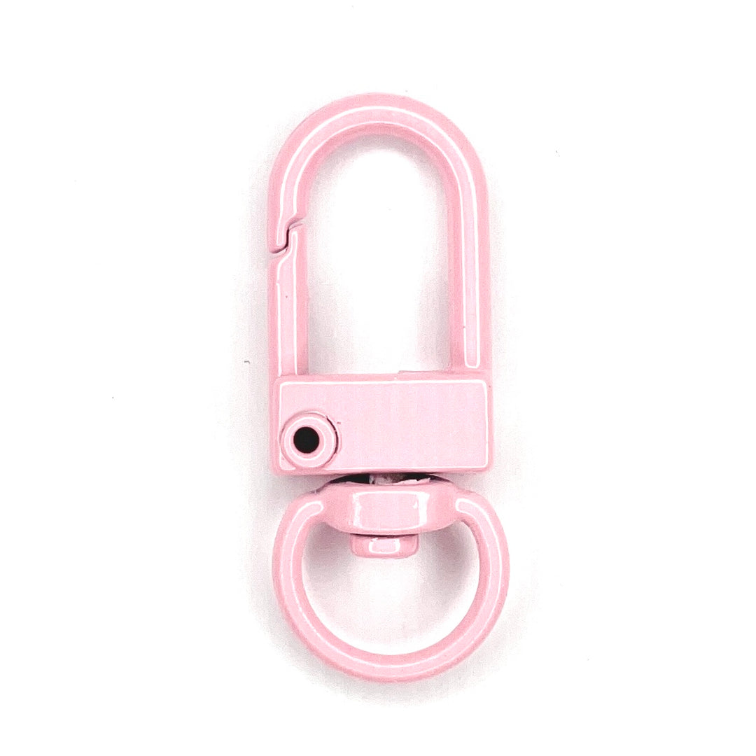 1 Metallkarabiner - Rosa (für 8 mm Bänder)