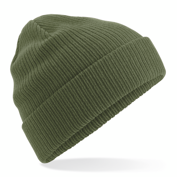 Bio-Baumwoll Strickbeanie Olive