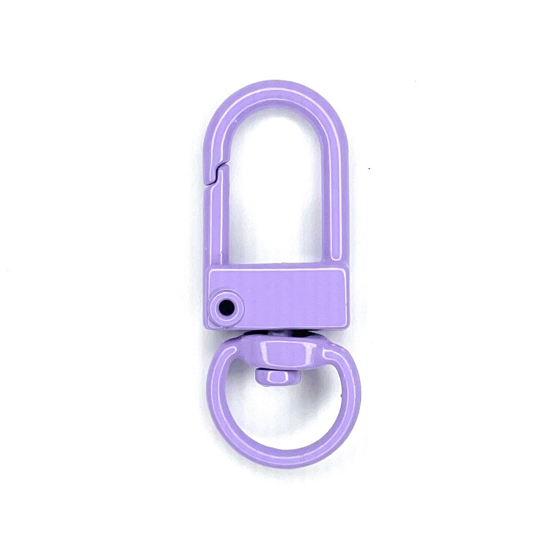 1 Metallkarabiner - Flieder (für 8 mm Bänder) zu