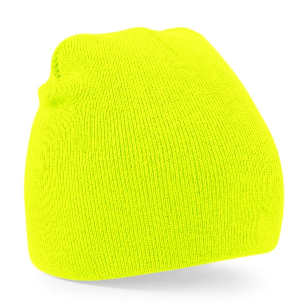 Strickmütze Kids Neongelb