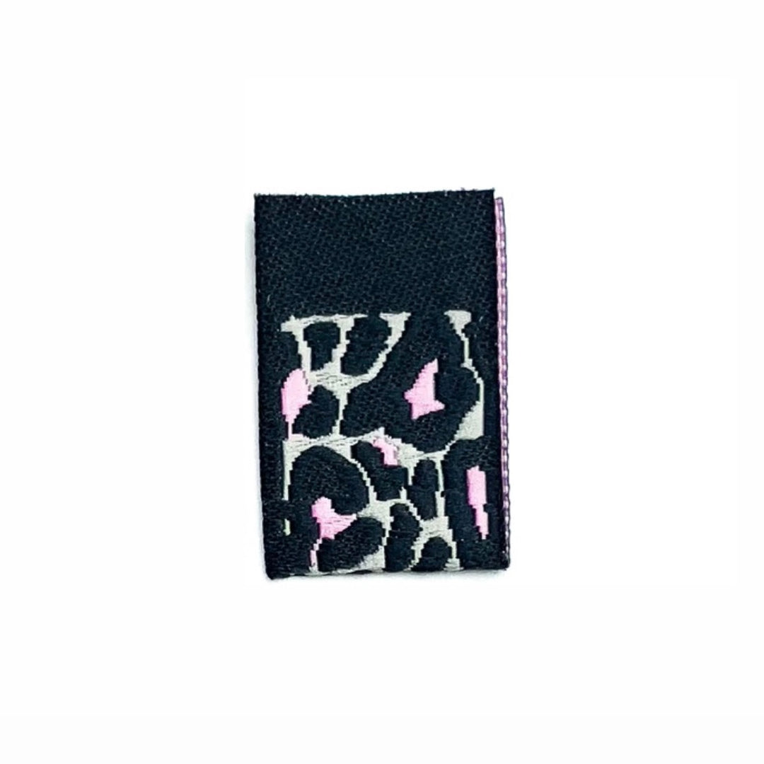 Weblabel Leo - Rosa Beige - 4 Stück