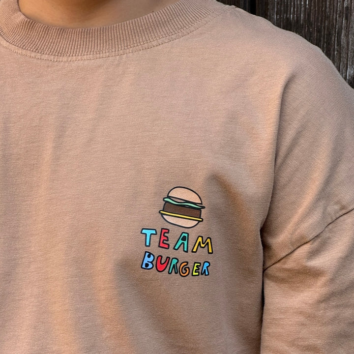 Bügelbild "Team Pizza or Team Burger"