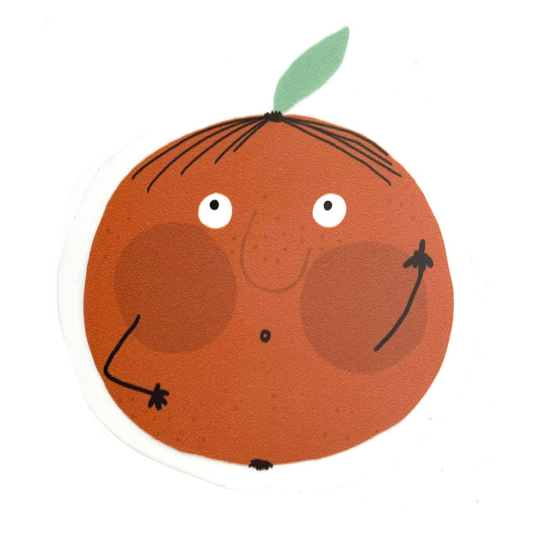 Bügelbild „Mittelfingerorange“