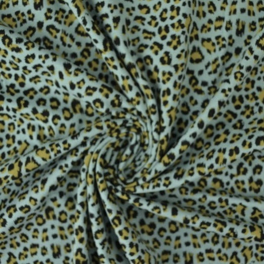 0,5 m Jersey Leo Smokey Mint/Ocker