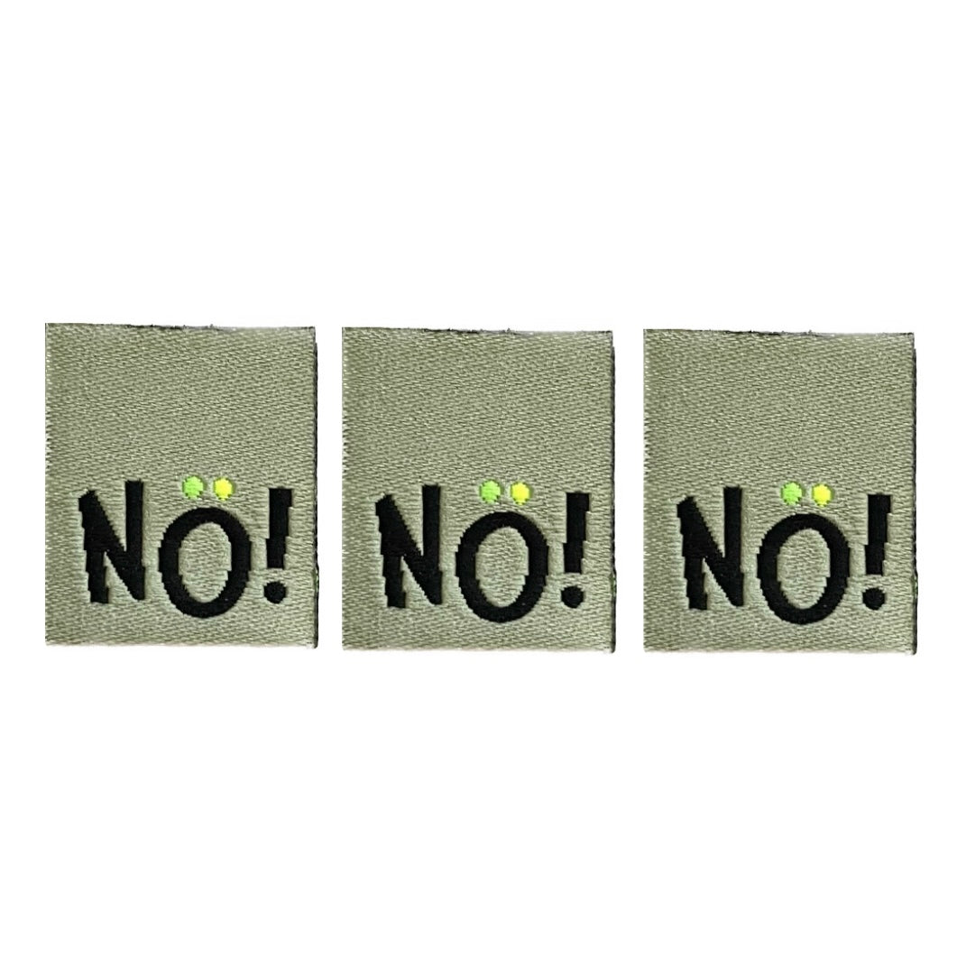3 Weblabel "NÖ!" - Oliv