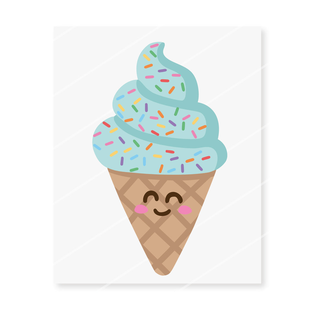 Bügelbild "Eiscreme" - Bubblegum