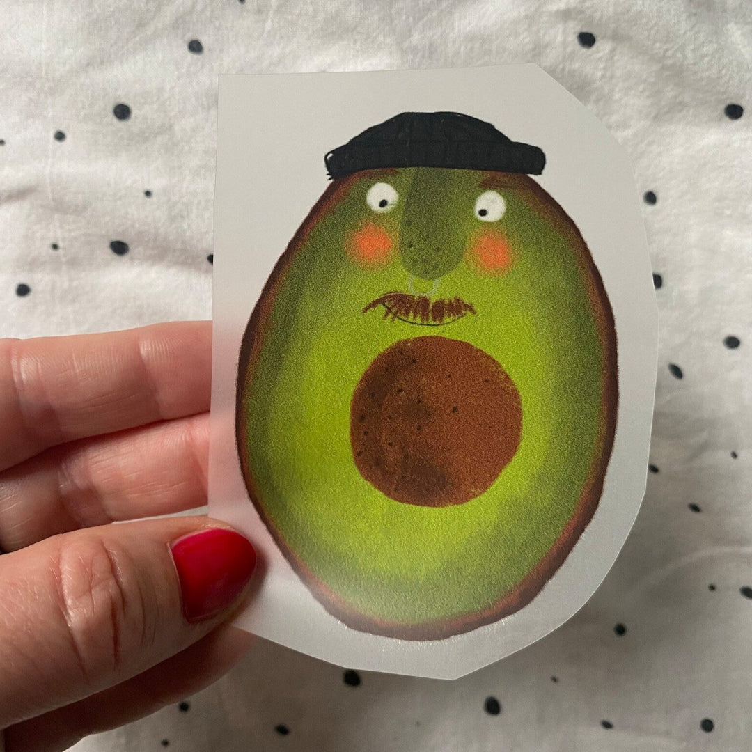 Bügelbild Avocado Typ