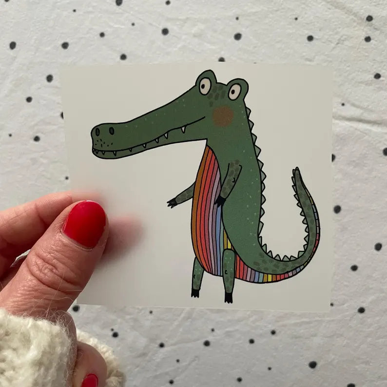 Bügelbild "Krokodil"