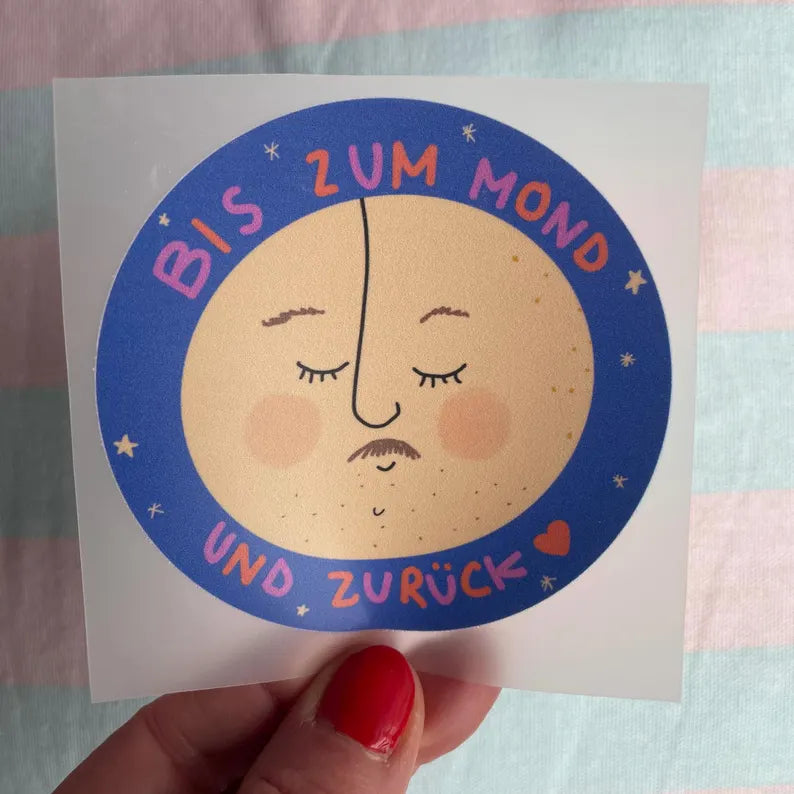 Bügelbild "Bis zum Mond"