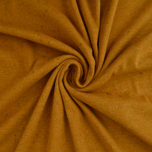 0,5 m Melange Konfetti Jersey Senf