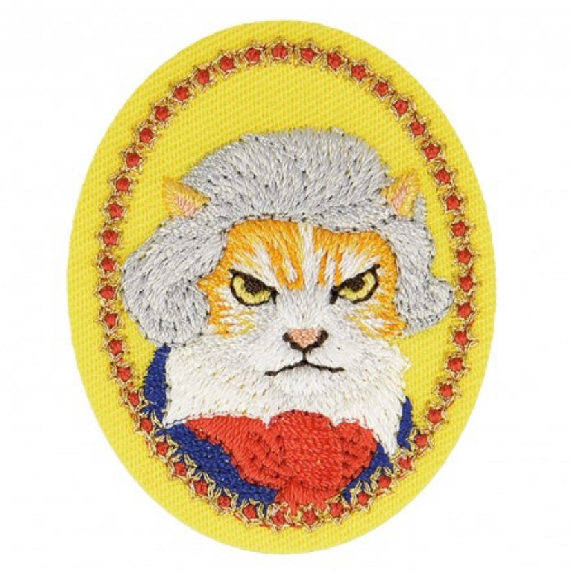 Patch Tierportrait Oval Gelb