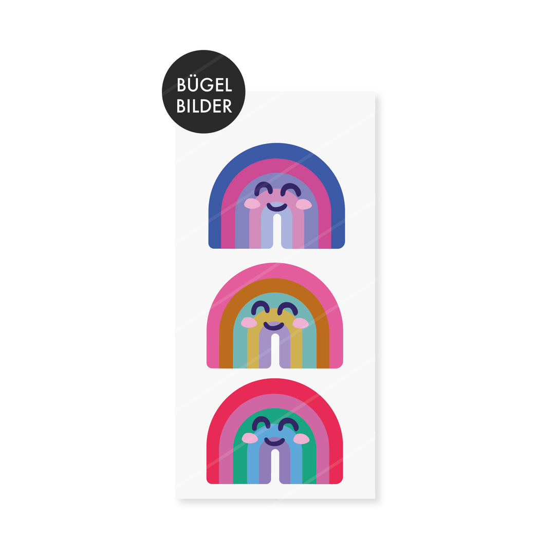 Bügelbilder "Rainbows" süß