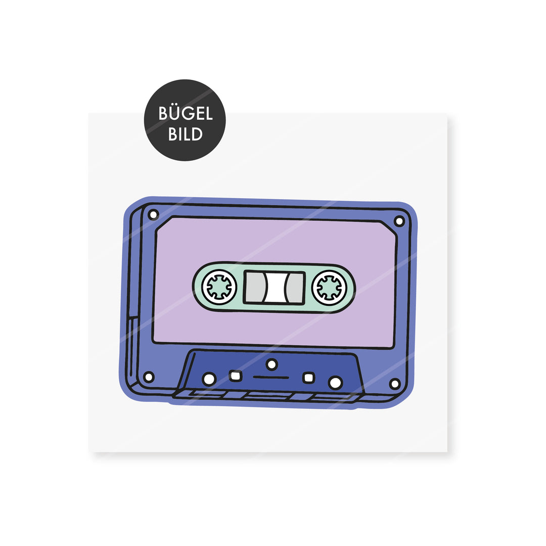 Bügelbild Retro Mixtape
