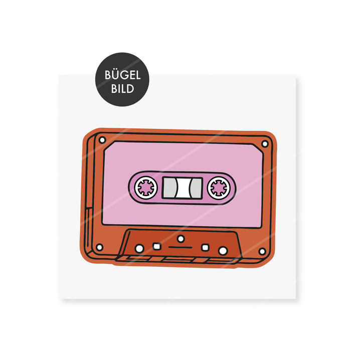 Bügelbild Retro Mixtape