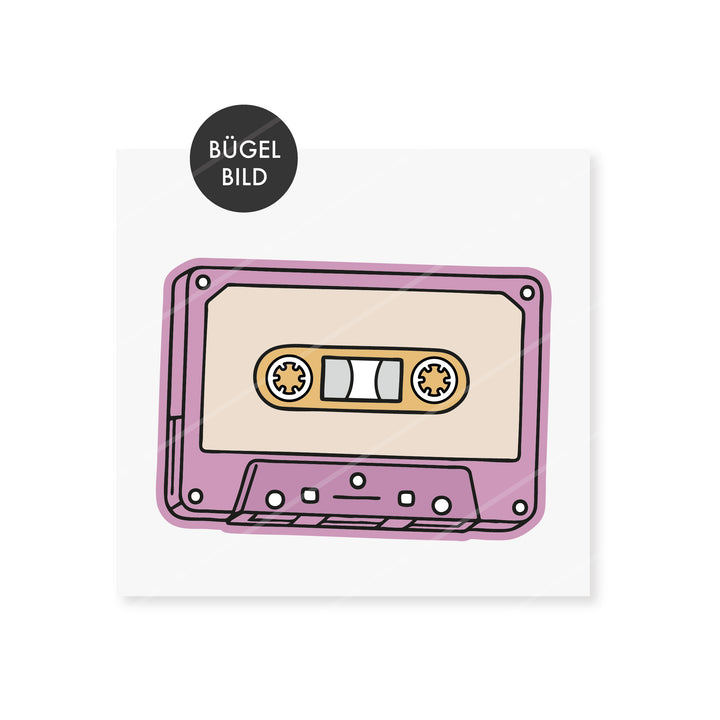 Bügelbild Retro Mixtape