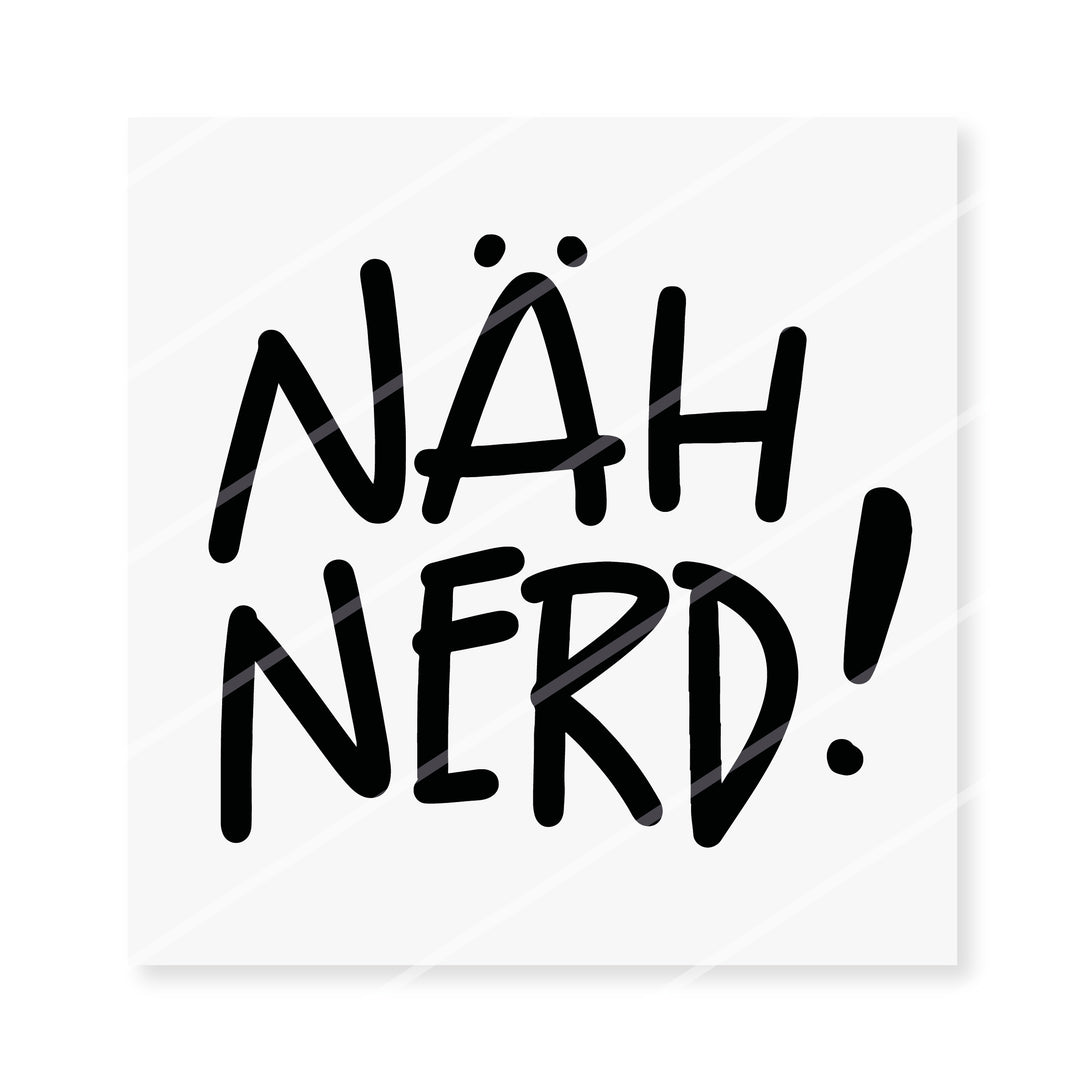 Bügelbild "Nähnerd"