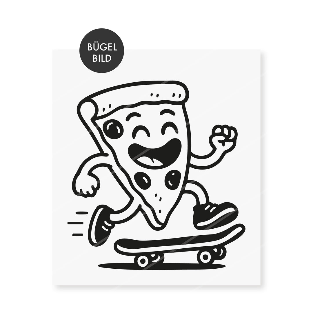 Bügelbild "Rollin’ Pizza"