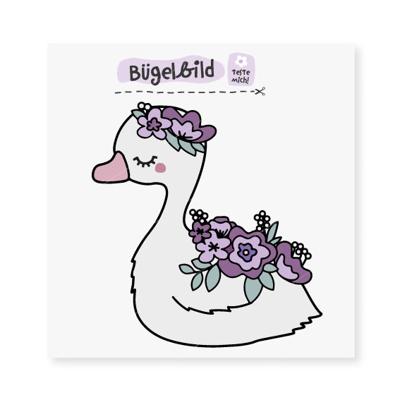 Bügelbild Schwan Svea