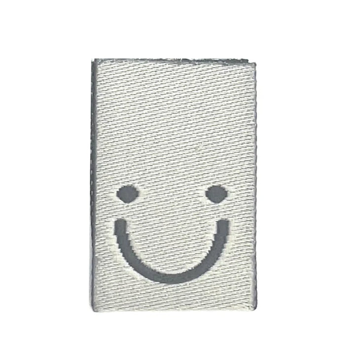 Weblabel "EY! Smile" - Grau - 4 Stück