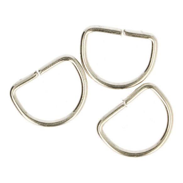 10 D Ringe - 20 mm Nickel