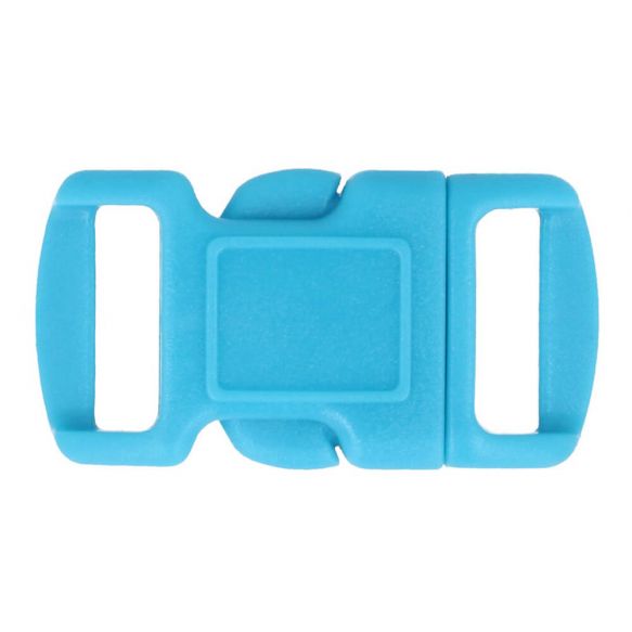 1 Mini Steckschnalle Kunststoff 10 mm- Türkis