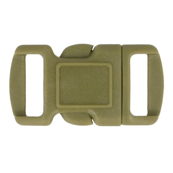 1 Mini Steckschnalle Kunststoff 10 mm- Oliv