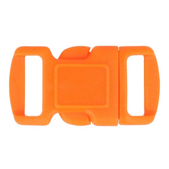 1 Mini Steckschnalle Kunststoff 10 mm- Orange