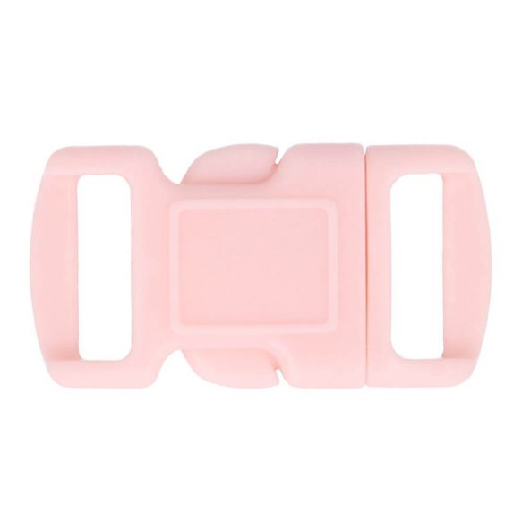1 Mini Steckschnalle Kunststoff 10 mm- Rosa