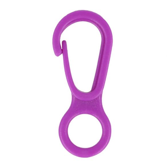 Mini Karabiner 3 cm (für 8-10 mm Bänder) - Lila