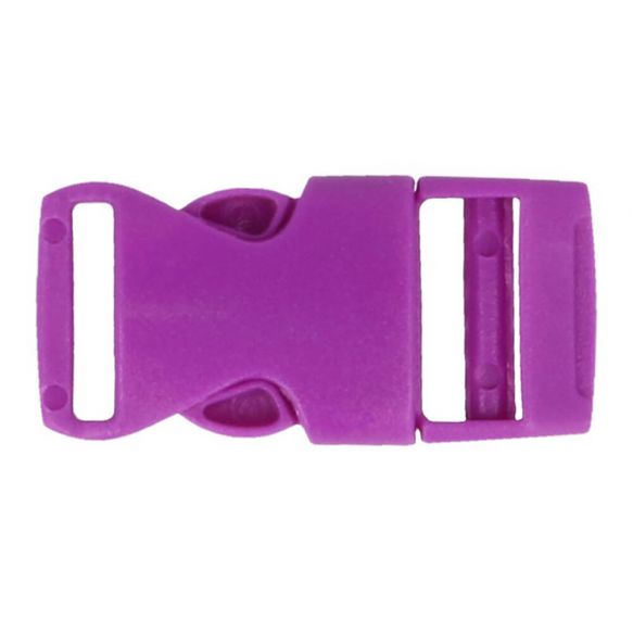 1 Steckschnalle Kunststoff 15 mm- Lila