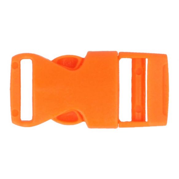 1 Steckschnalle Kunststoff 15 mm- Orange