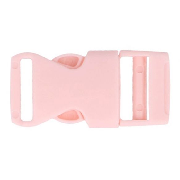 1 Steckschnalle Kunststoff 15 mm- Rosa