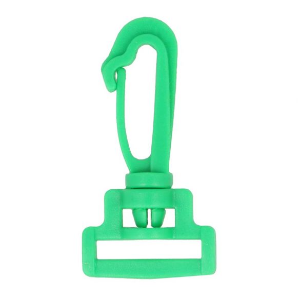 Karabiner Nylon 4,5 cm (für 15mm Bänder) - Grün