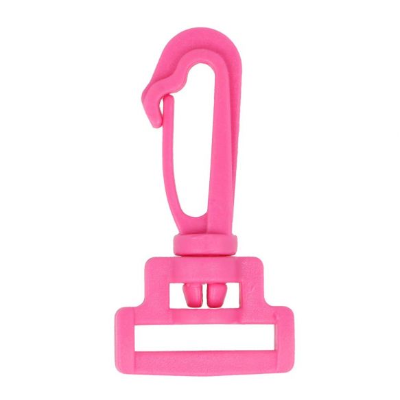 Karabiner Nylon 4,5 cm (für 15mm Bänder) - Pink