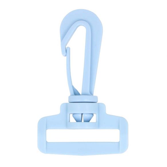 Karabiner Nylon 6,2 cm (für 30 mm Bänder) - Hellblau