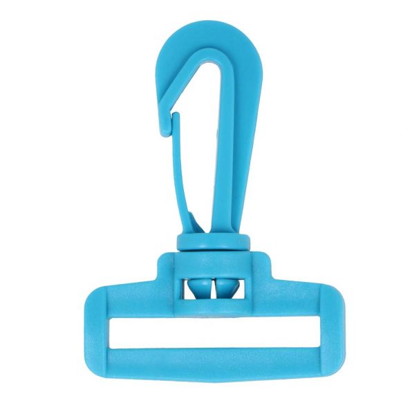 Karabiner Nylon 6,2 cm (für 30 mm Bänder) - Türkis