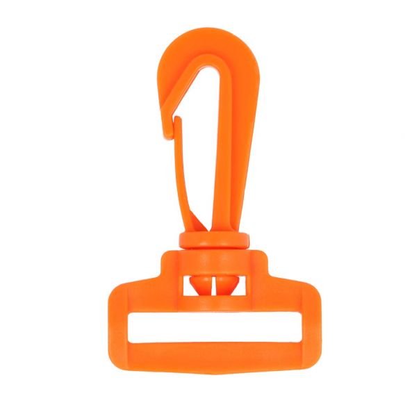 Karabiner Nylon 6,2 cm (für 30 mm Bänder) - Orange