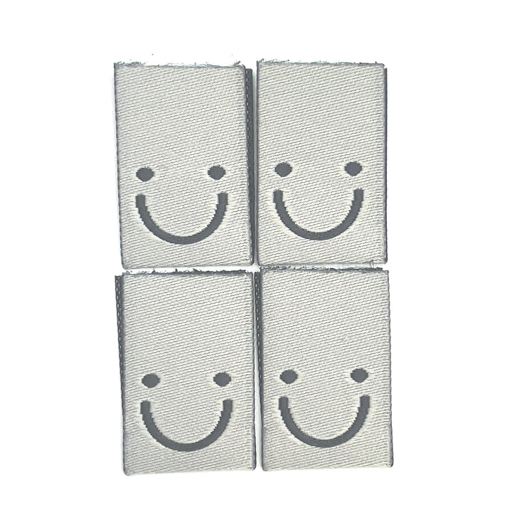 Weblabel "EY! Smile" - Grau - 4 Stück