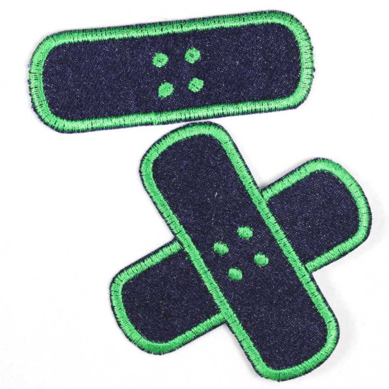 Bügelflicken Pflaster Set - Grün