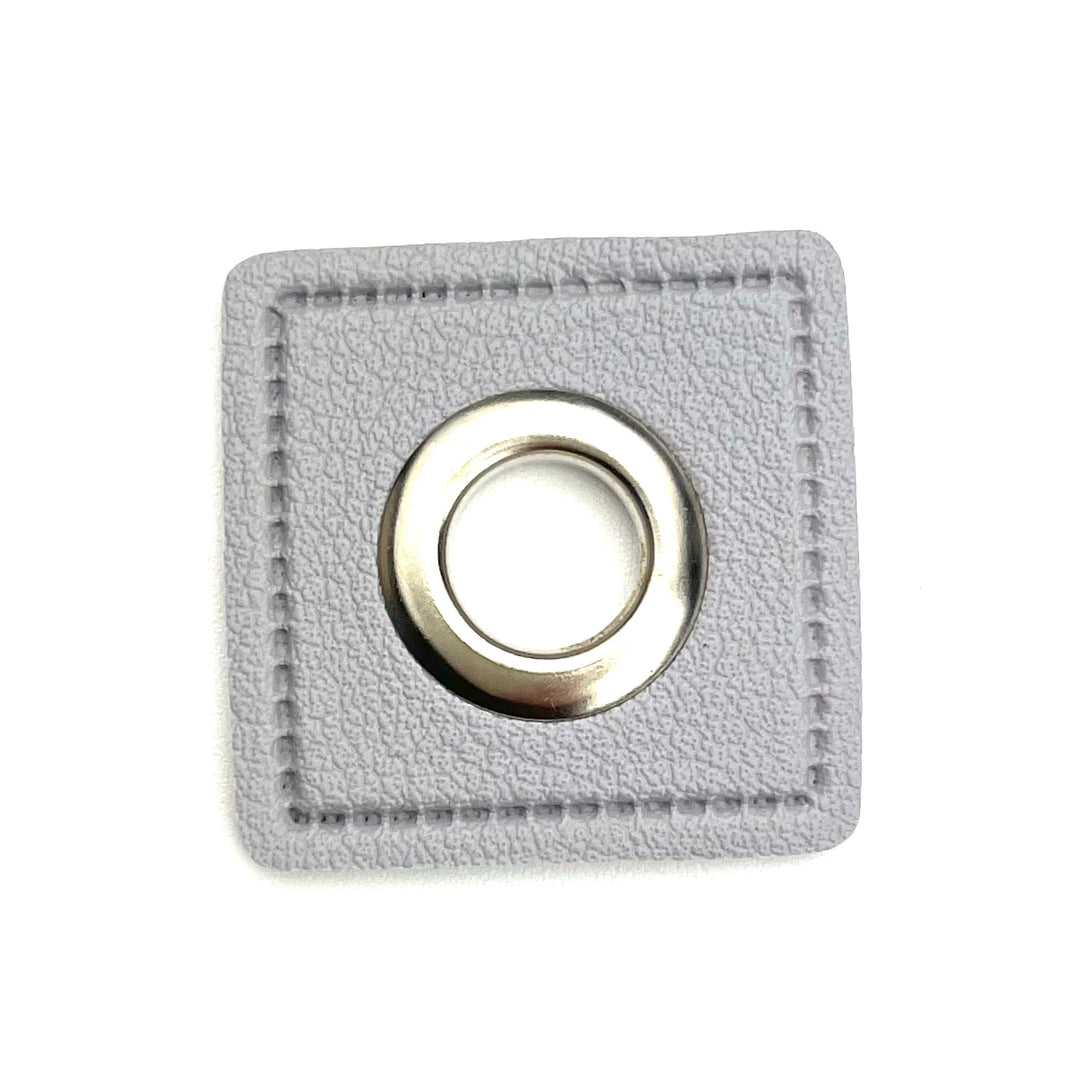 1 Ösenpatch 8mm - Grau Nickel