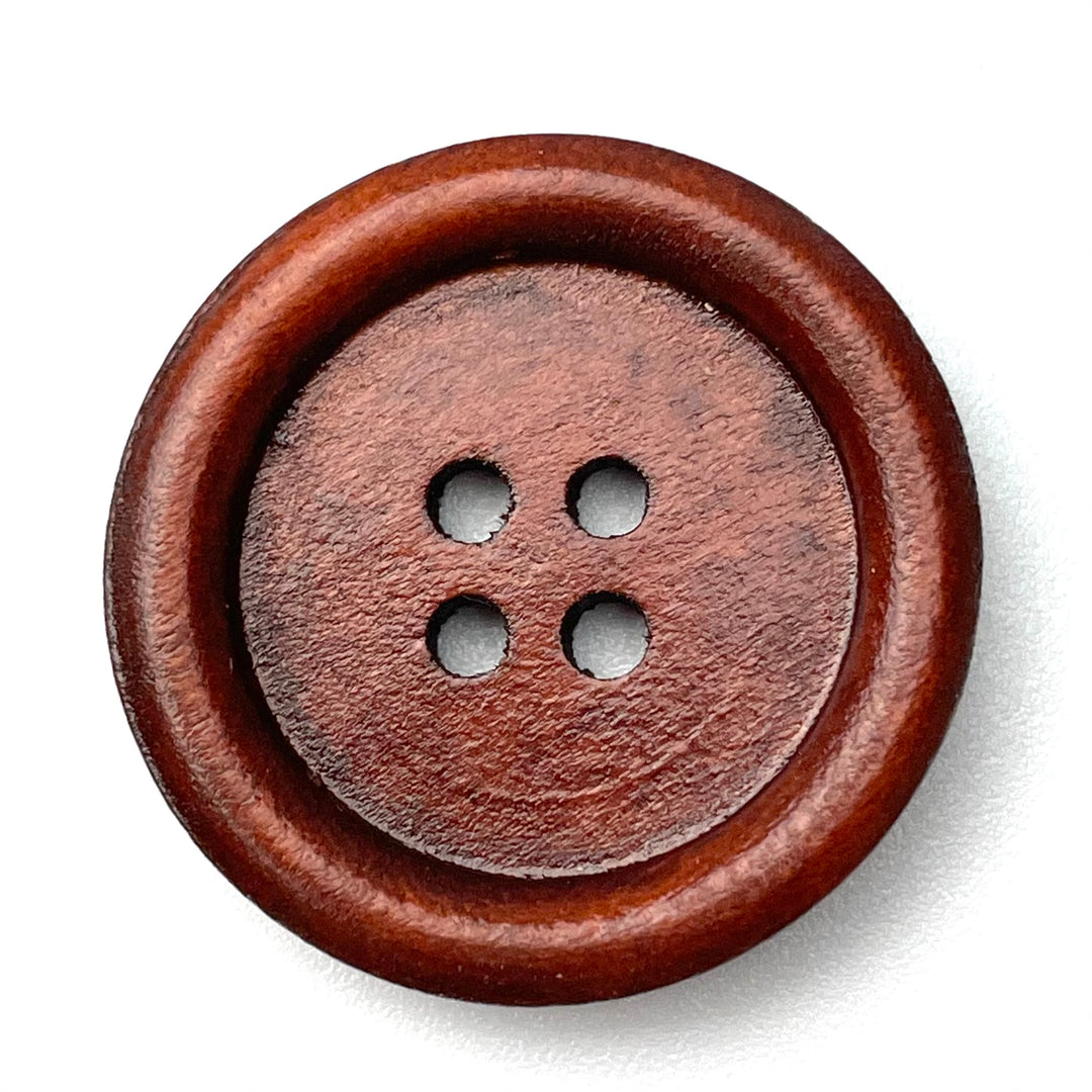 1 Holzknopf Cognac