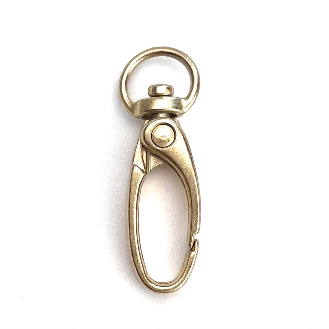 1 Metallkarabiner - Goldfarben (für 10mm Bänder)