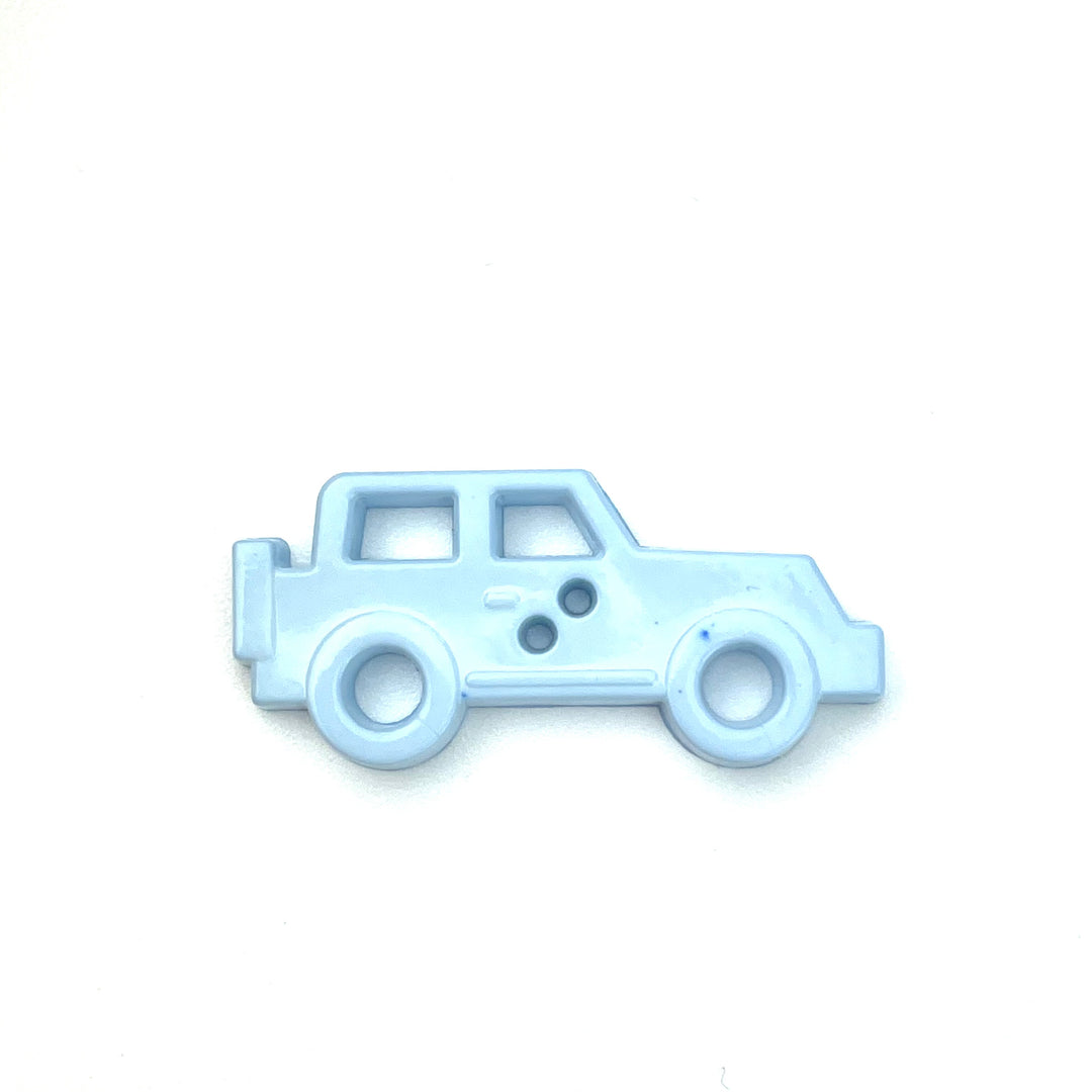 1 Knopf Jeep - Hellblau