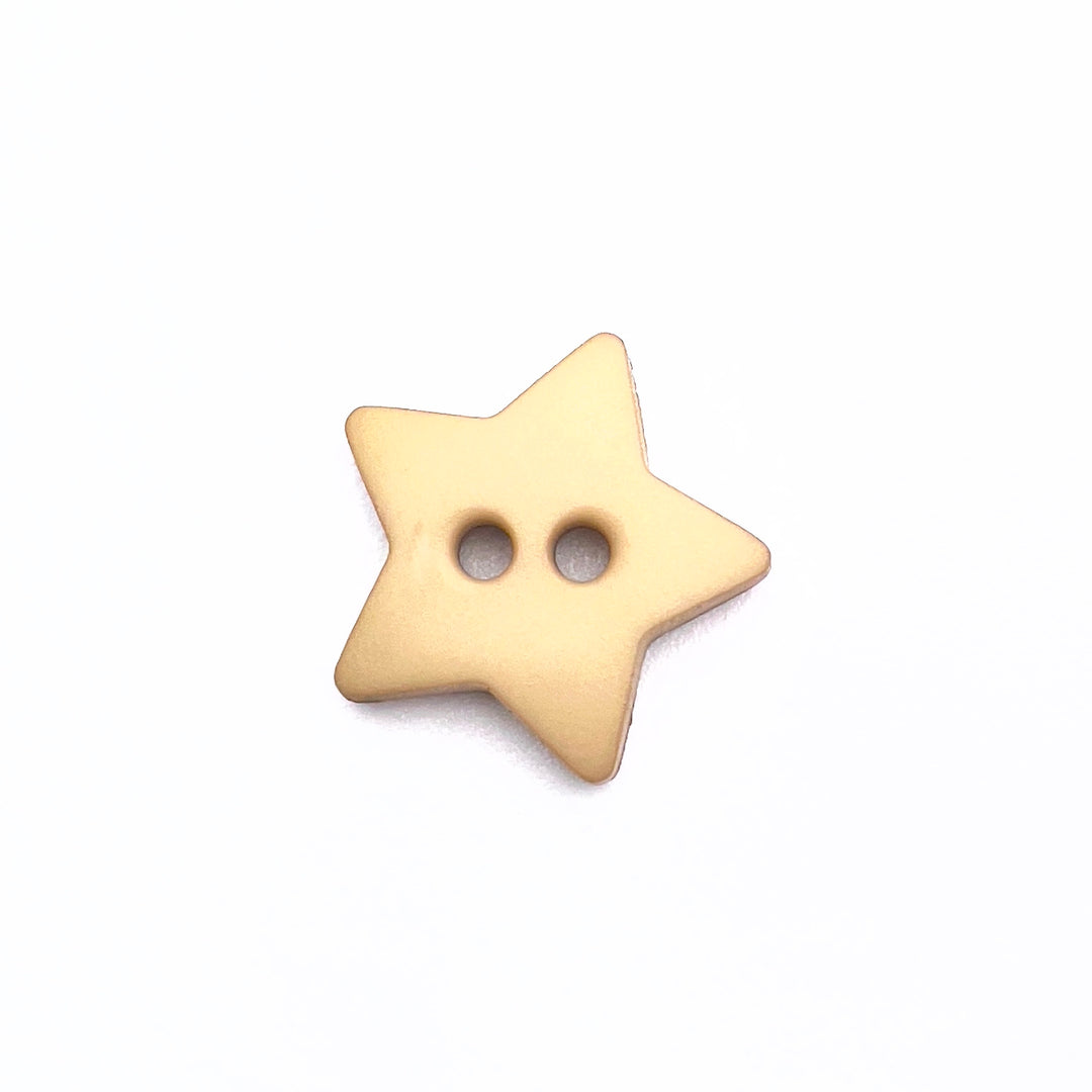 1 Sternchen Knopf 15mm - Beige