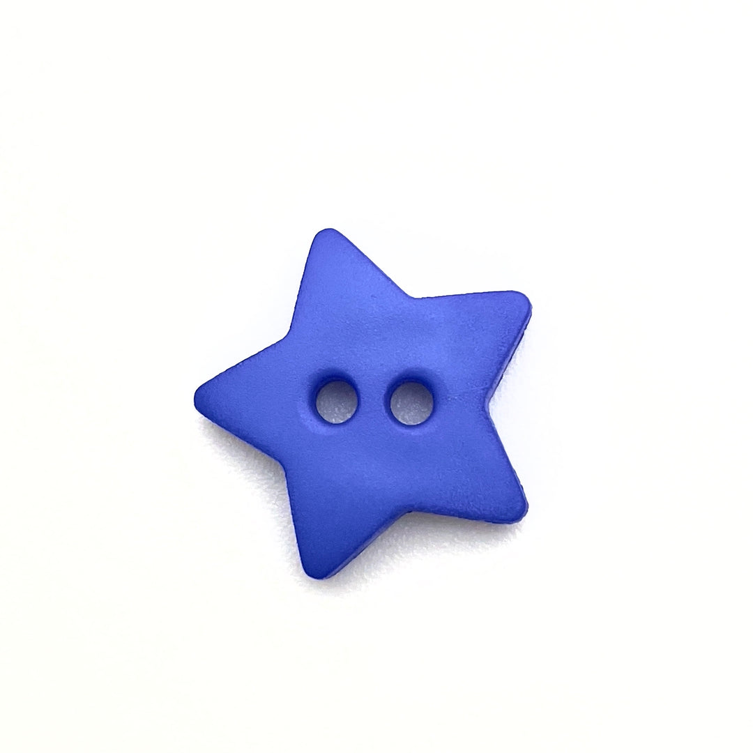 1 Sternchen Knopf - Royalblau verschiedene Größen